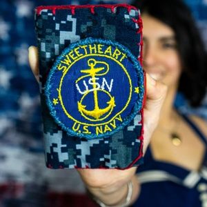 U.S. Navy Sweetheart Wallet with WWII patch